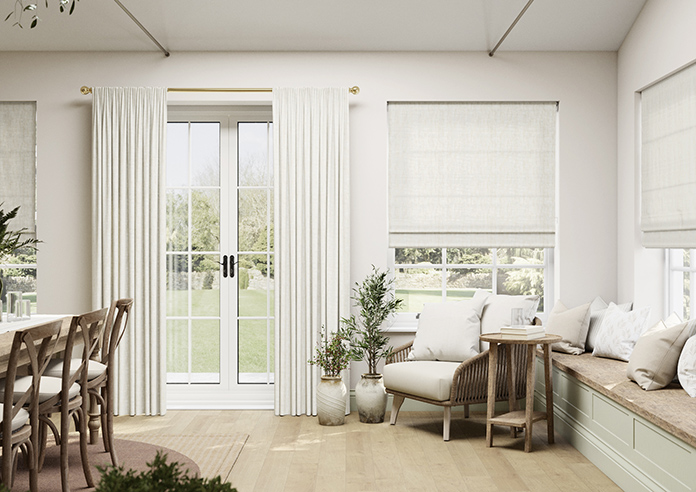 Laura Ashley Ambrose Pale, Natural - Made to Measure Curtains - Image 3